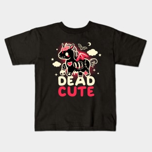 dead cute unicorn Kids T-Shirt